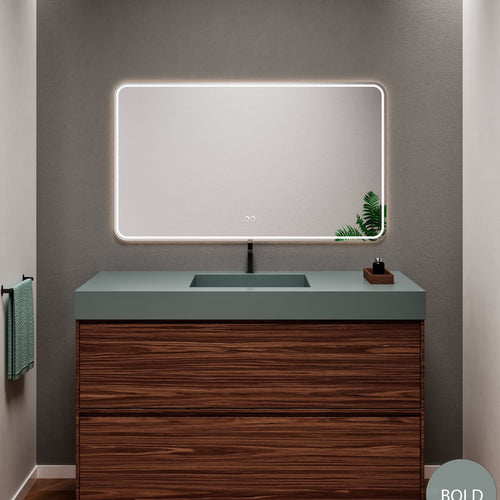 Aurora Frame – Corian® Basin with 2 Stacked Drawers - ROVALUX