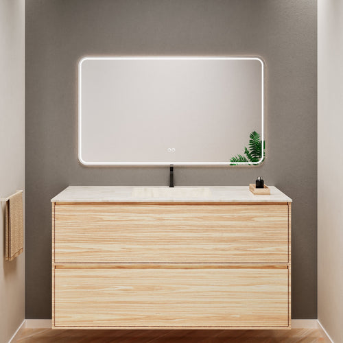 Aurora Frame – Corian® Basin with 2 Stacked Drawers - ROVALUX