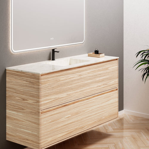 Aurora Frame – Corian® Basin with 2 Stacked Drawers - ROVALUX