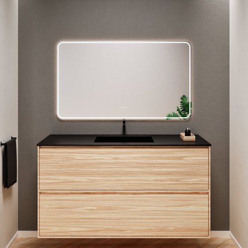 Aurora Frame – Corian® Basin with 2 Stacked Drawers - ROVALUX