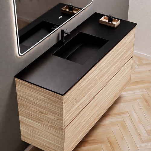 Aurora Frame – Corian® Basin with 2 Stacked Drawers - ROVALUX