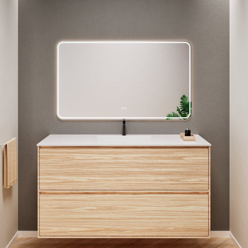 Aurora Frame – Corian® Basin with 2 Stacked Drawers - ROVALUX