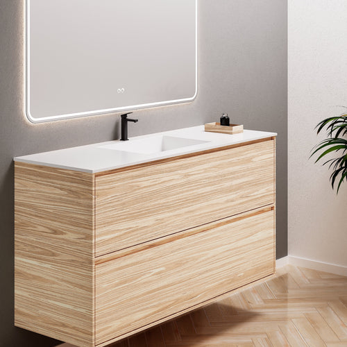 Aurora Frame – Corian® Basin with 2 Stacked Drawers - ROVALUX