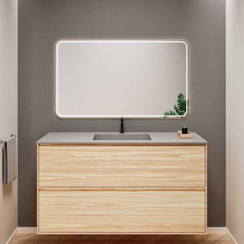 Aurora Frame – Corian® Basin with 2 Stacked Drawers - ROVALUX