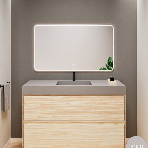 Aurora Frame – Corian® Basin with 2 Stacked Drawers - ROVALUX