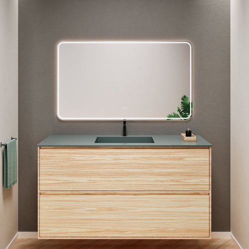 Aurora Frame – Corian® Basin with 2 Stacked Drawers - ROVALUX