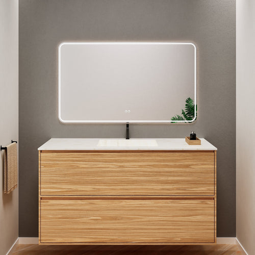 Aurora Frame – Corian® Basin with 2 Stacked Drawers - ROVALUX