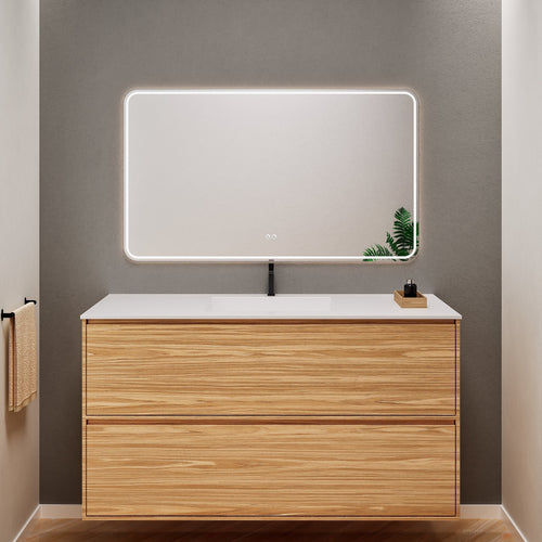 Aurora Frame – Corian® Basin with 2 Stacked Drawers - ROVALUX