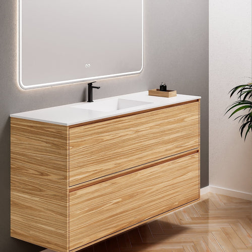 Aurora Frame – Corian® Basin with 2 Stacked Drawers - ROVALUX