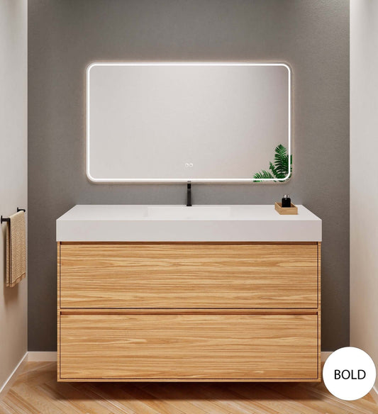 Aurora Frame – Corian® Basin with 2 Stacked Drawers - ROVALUX