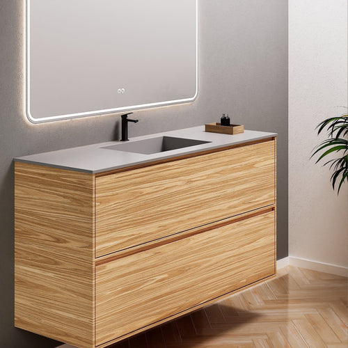 Aurora Frame – Corian® Basin with 2 Stacked Drawers - ROVALUX