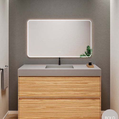 Aurora Frame – Corian® Basin with 2 Stacked Drawers - ROVALUX