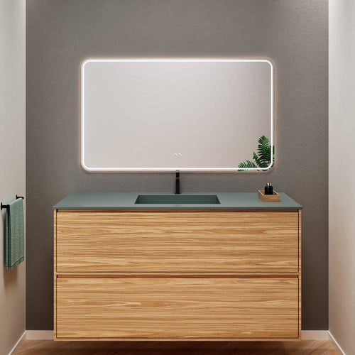 Aurora Frame – Corian® Basin with 2 Stacked Drawers - ROVALUX