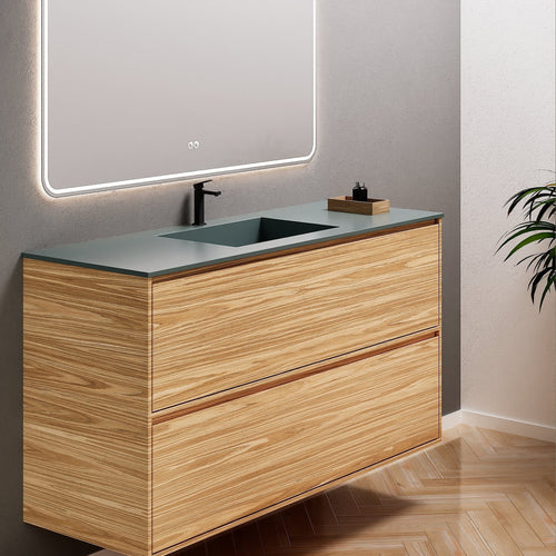 Aurora Frame – Corian® Basin with 2 Stacked Drawers - ROVALUX