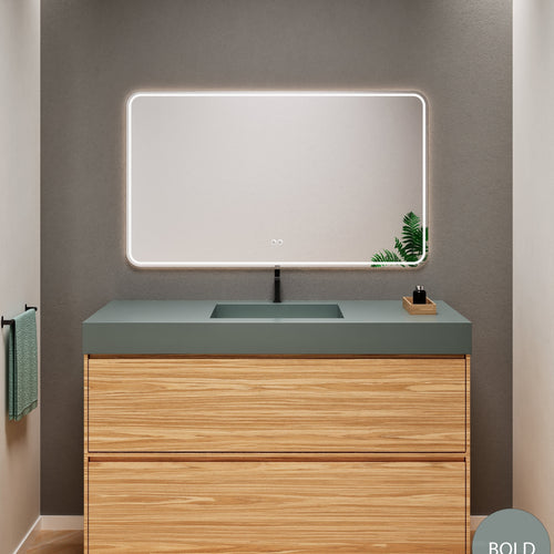 Aurora Frame – Corian® Basin with 2 Stacked Drawers - ROVALUX