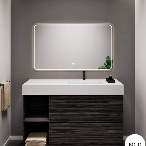 Aurora Frame – Corian® Basin with 2 Drawers and 2 Side Shelves - ROVALUX