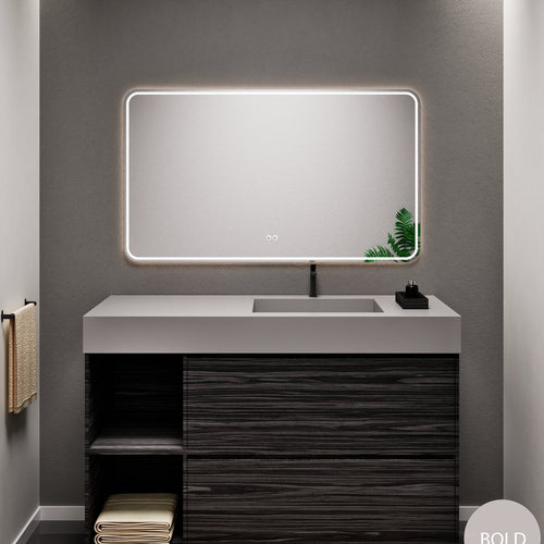 Aurora Frame – Corian® Basin with 2 Drawers and 2 Side Shelves - ROVALUX
