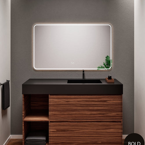 Aurora Frame – Corian® Basin with 2 Drawers and 2 Side Shelves - ROVALUX