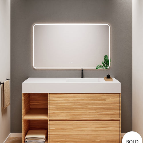 Aurora Frame – Corian® Basin with 2 Drawers and 2 Side Shelves - ROVALUX