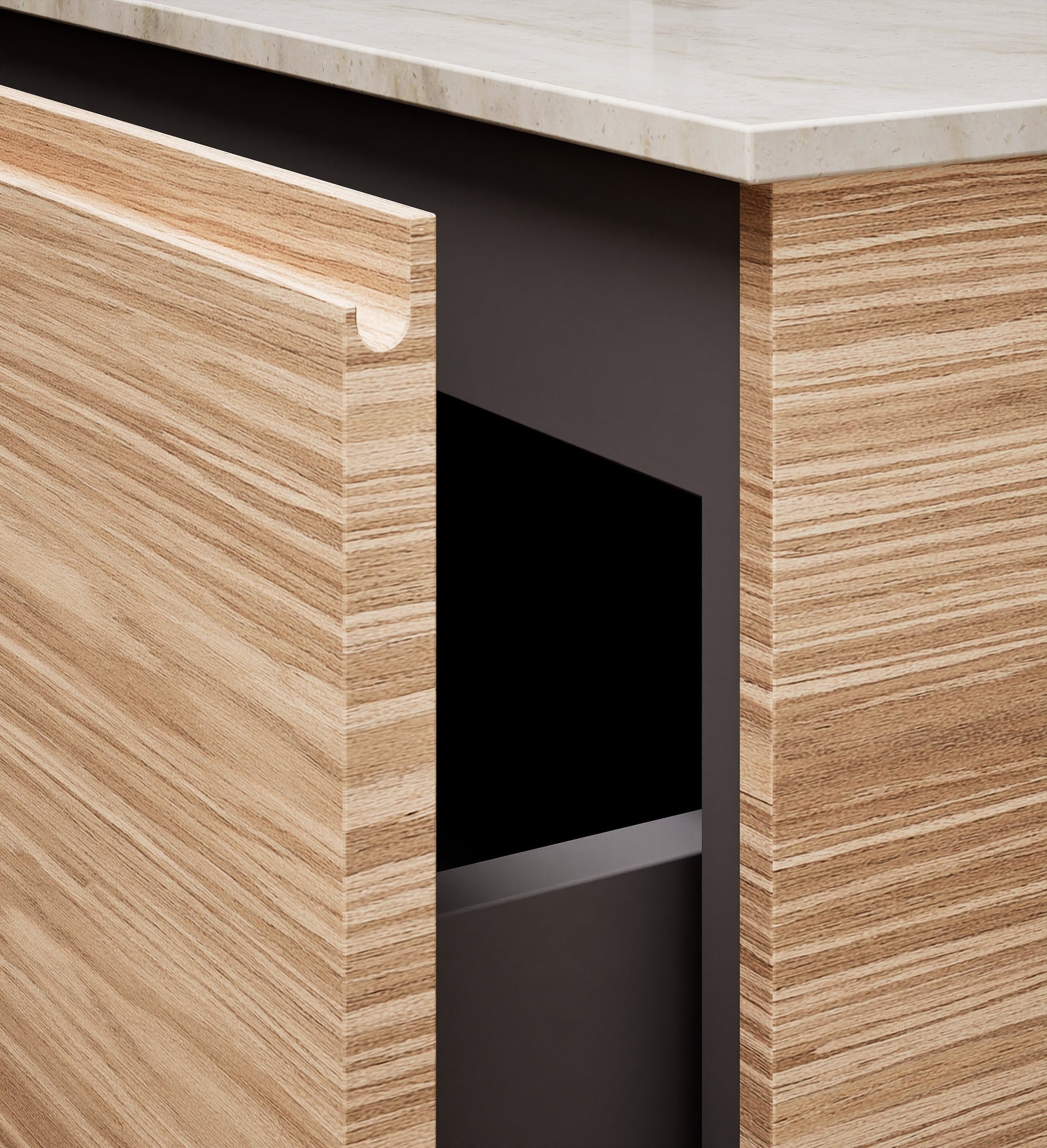 Aurora Single Set with supporting Legs - Corian Basin & Countertop with 1 Drawer Vanity - ROVALUX
