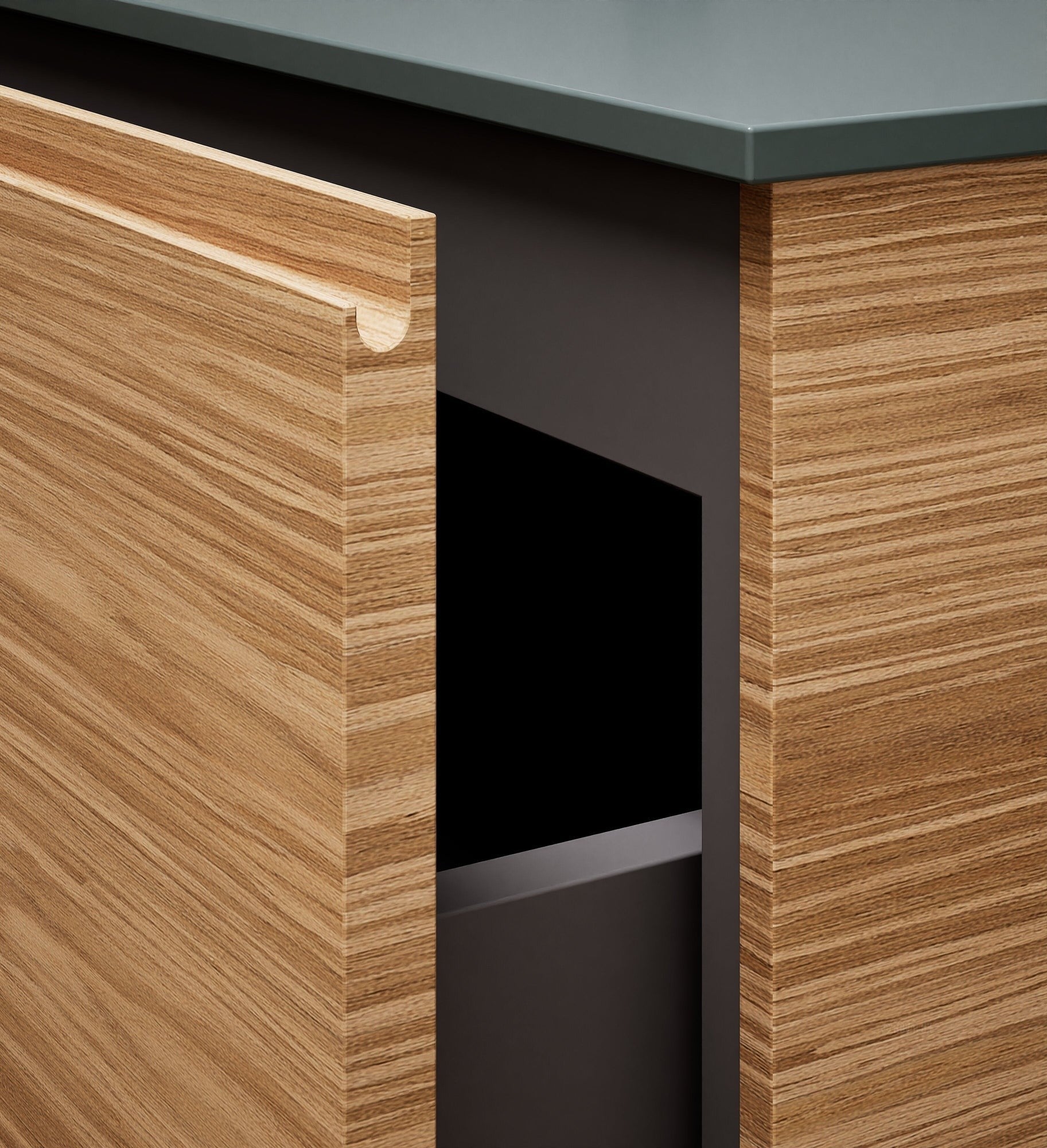 Aurora Single Set with supporting Legs - Corian Basin & Countertop with 1 Drawer Vanity - ROVALUX