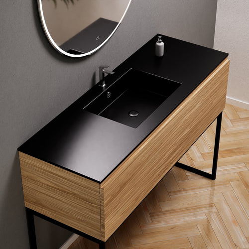 Aurora – Corian® Basin Unit with 1-Drawer and Feet-Standing Vanity - ROVALUX