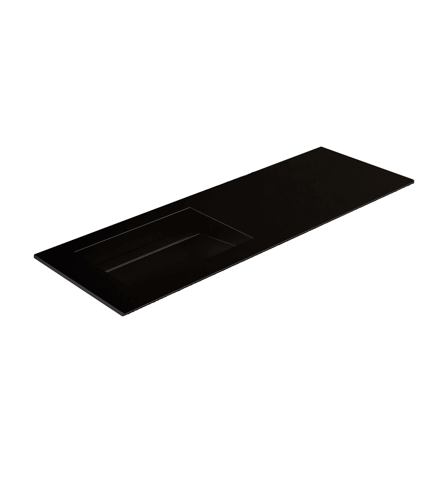 Fluvia Single Classic Set – Corian® Sink & Countertop with 1 Main Drawer & Concealed Inner Drawer - ROVALUX