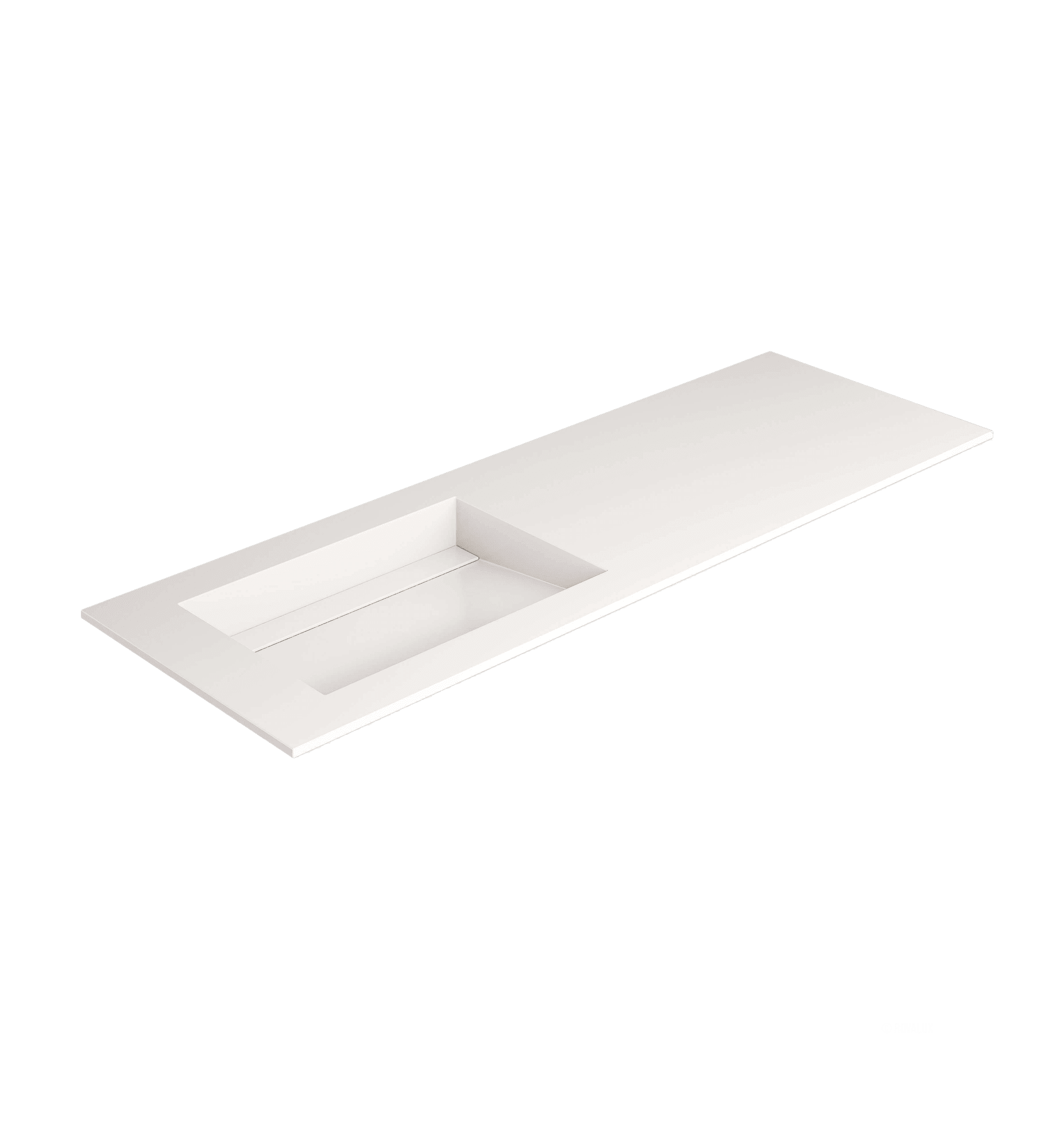 Fluvia Single Classic Set – Corian® Sink & Countertop with 1 Main Drawer & Concealed Inner Drawer - ROVALUX