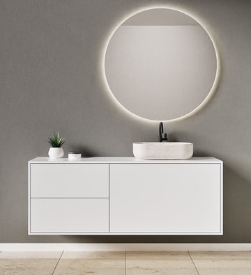 White lacquered wood