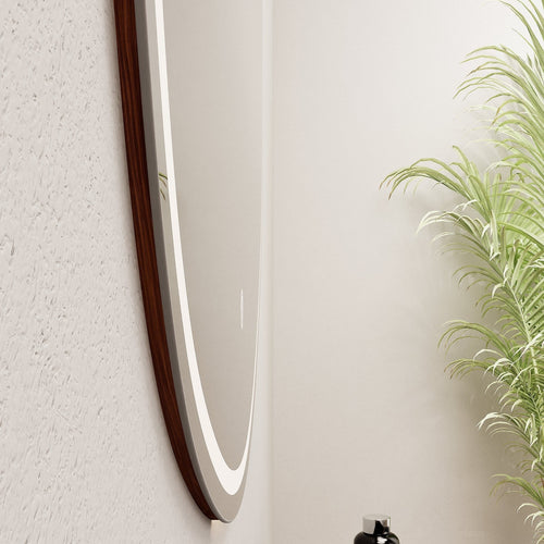Aurora Ello Mirror with Integrated LED Lighting - ROVALUX