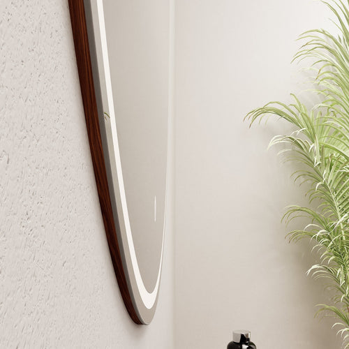 Aurora Luno Mirror with Integrated LED Lighting - ROVALUX