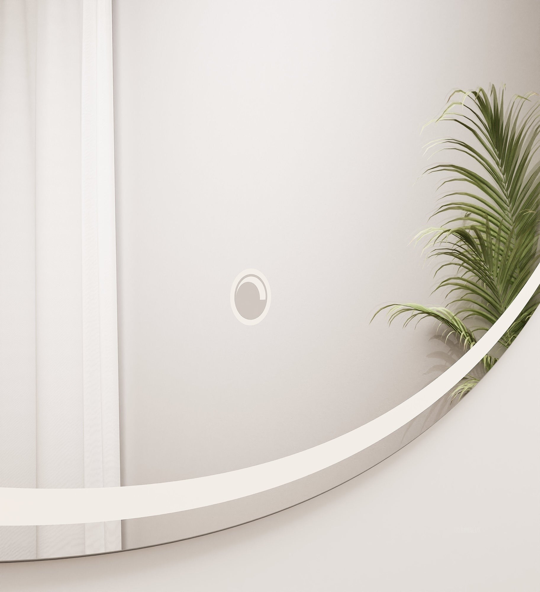 Aurora Luno Mirror with Integrated LED Lighting - ROVALUX
