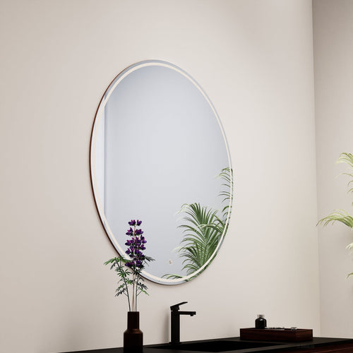 Aurora Luno Mirror with Integrated LED Lighting - ROVALUX