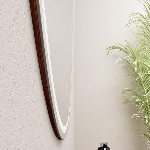 Aurora Luno Mirror with Integrated LED Lighting - ROVALUX