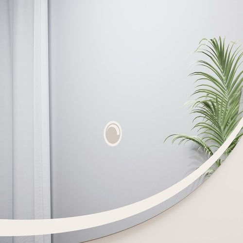 Aurora Luno Mirror with Integrated LED Lighting - ROVALUX
