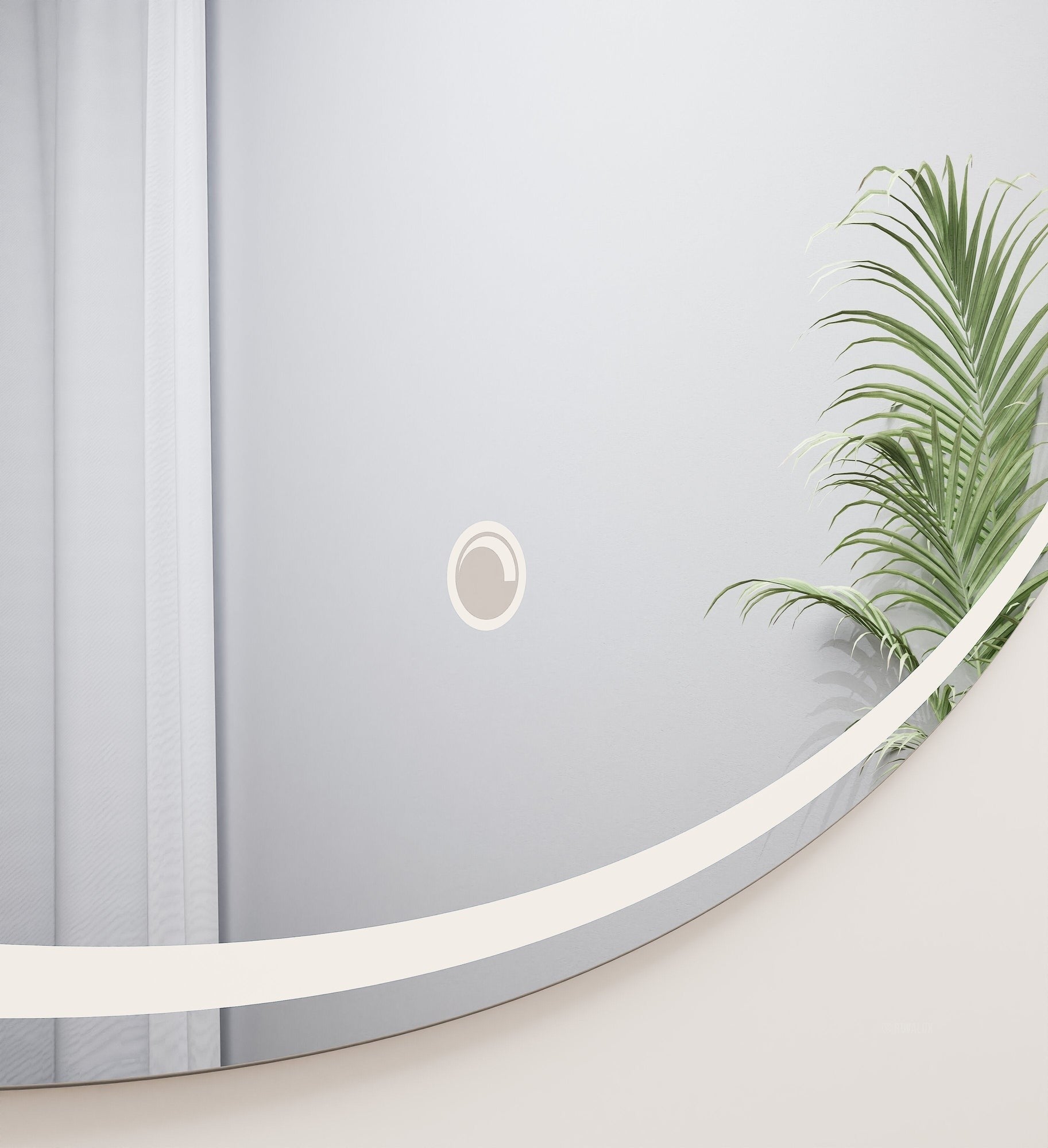Aurora Luno Mirror with Integrated LED Lighting - ROVALUX