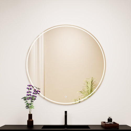Aurora Luno Mirror with Integrated LED Lighting - ROVALUX