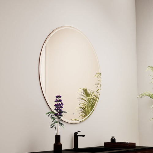 Aurora Luno Mirror with Integrated LED Lighting - ROVALUX