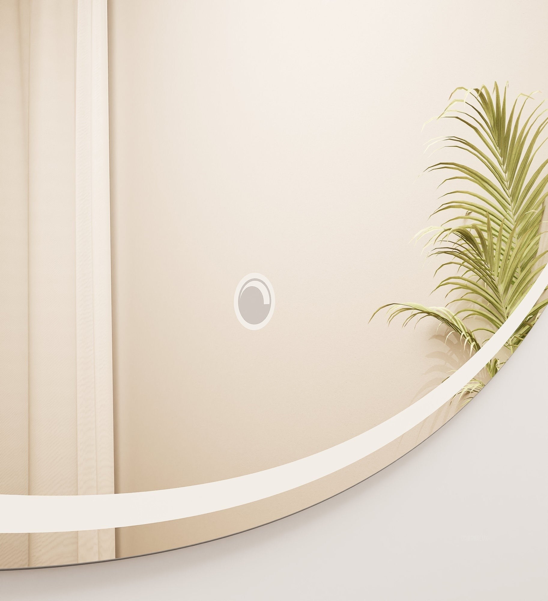 Aurora Luno Mirror with Integrated LED Lighting - ROVALUX