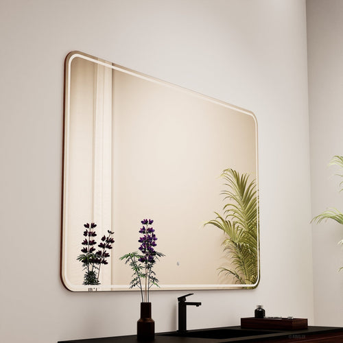 Aurora RECTO Mirror with Integrated LED Lighting - ROVALUX