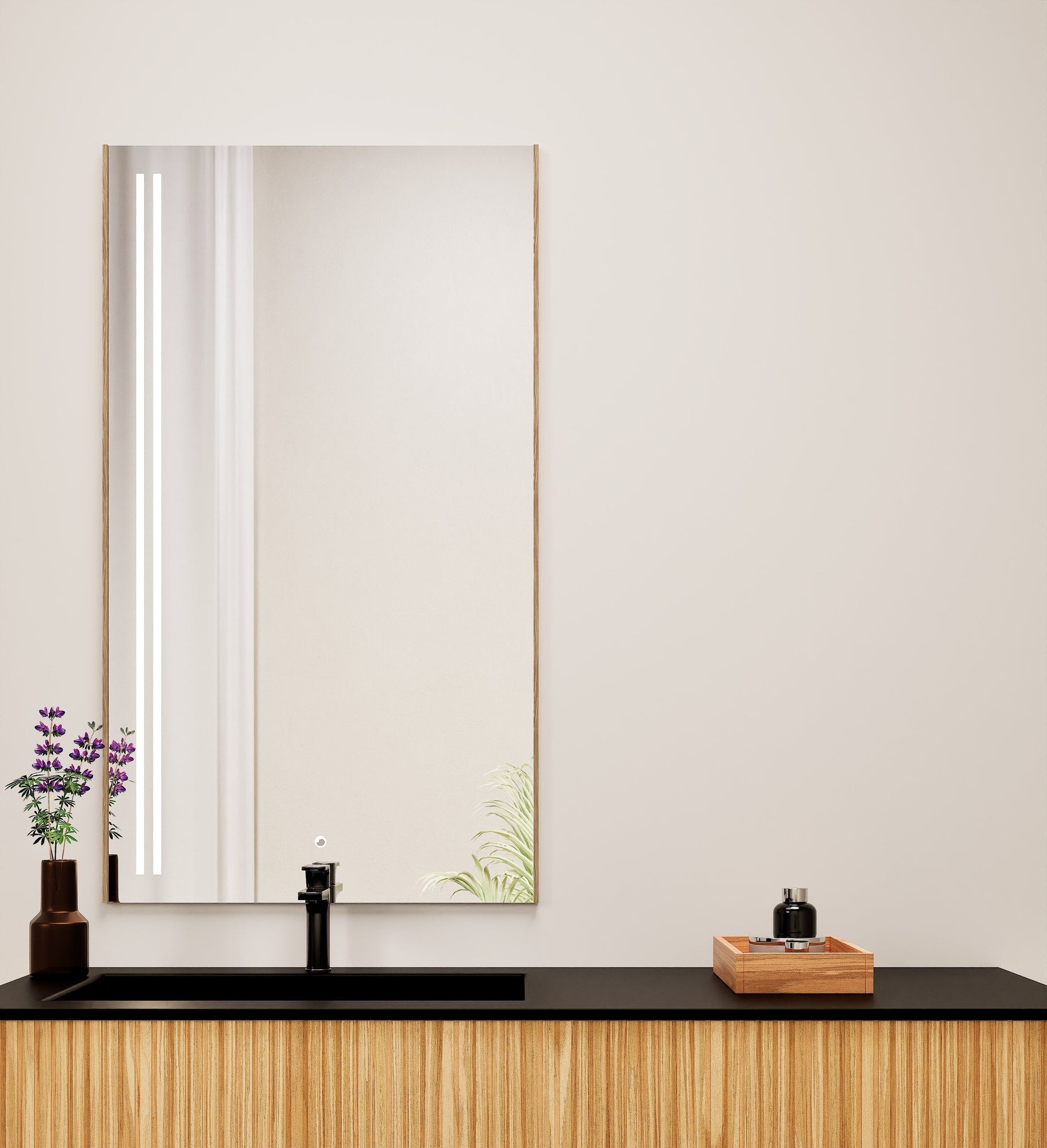 Fluvia Alto Mirror with Integrated LED Lighting - ROVALUX