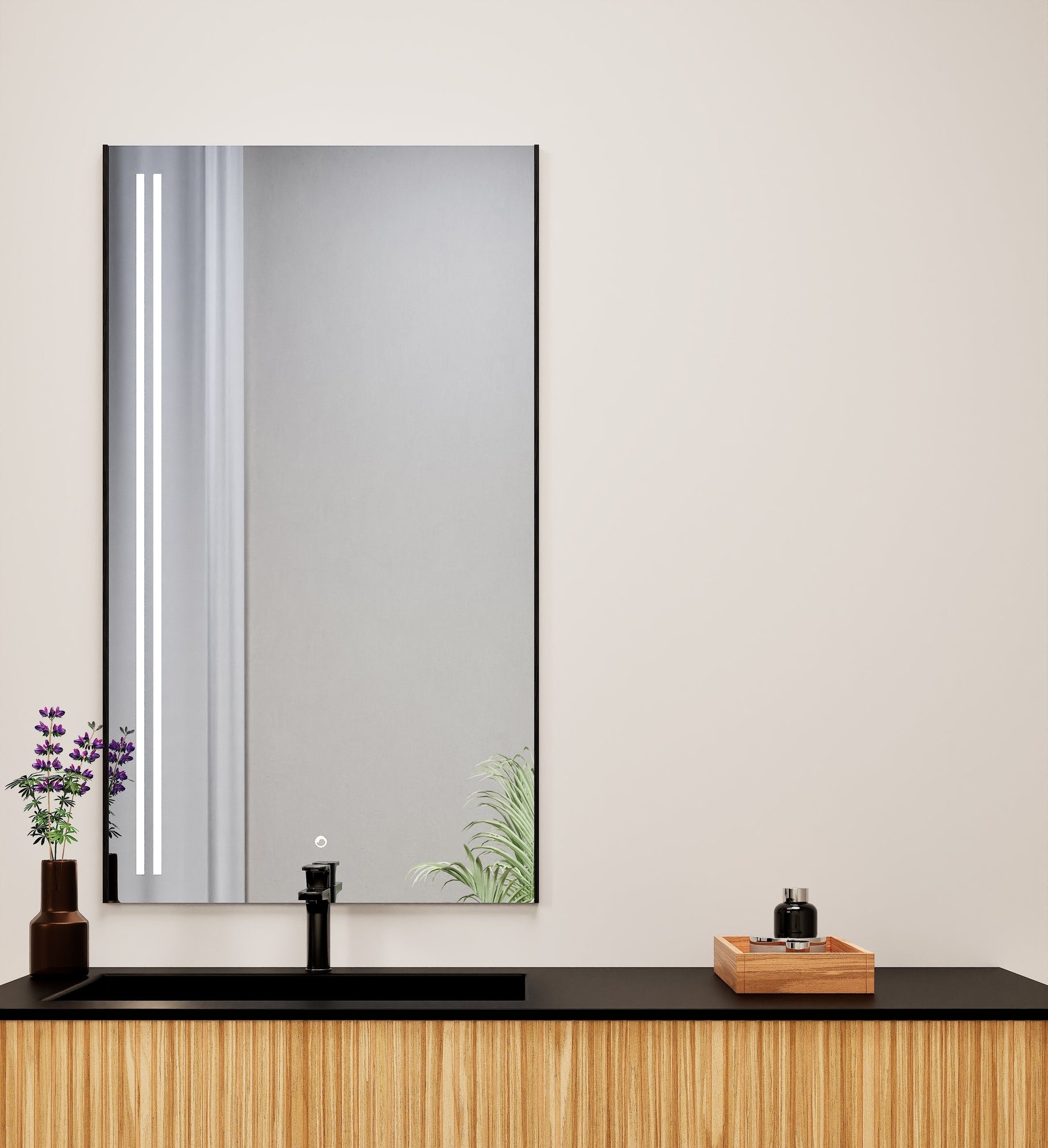 Fluvia Alto Mirror with Integrated LED Lighting - ROVALUX