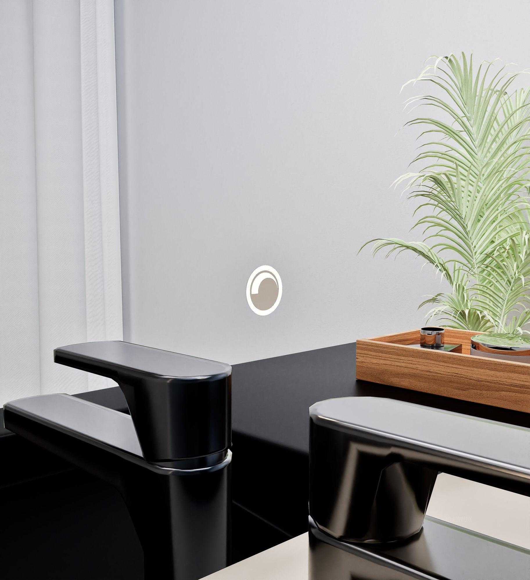 Fluvia Alto Mirror with Integrated LED Lighting - ROVALUX