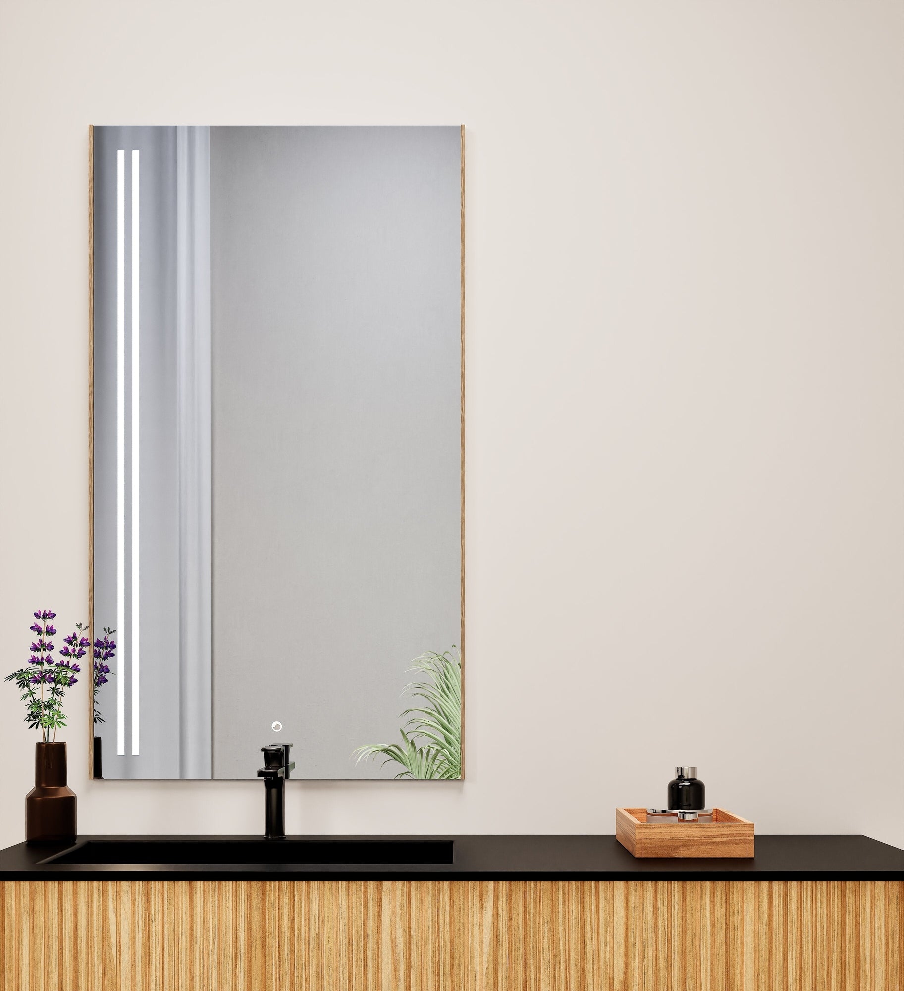 Fluvia Alto Mirror with Integrated LED Lighting - ROVALUX