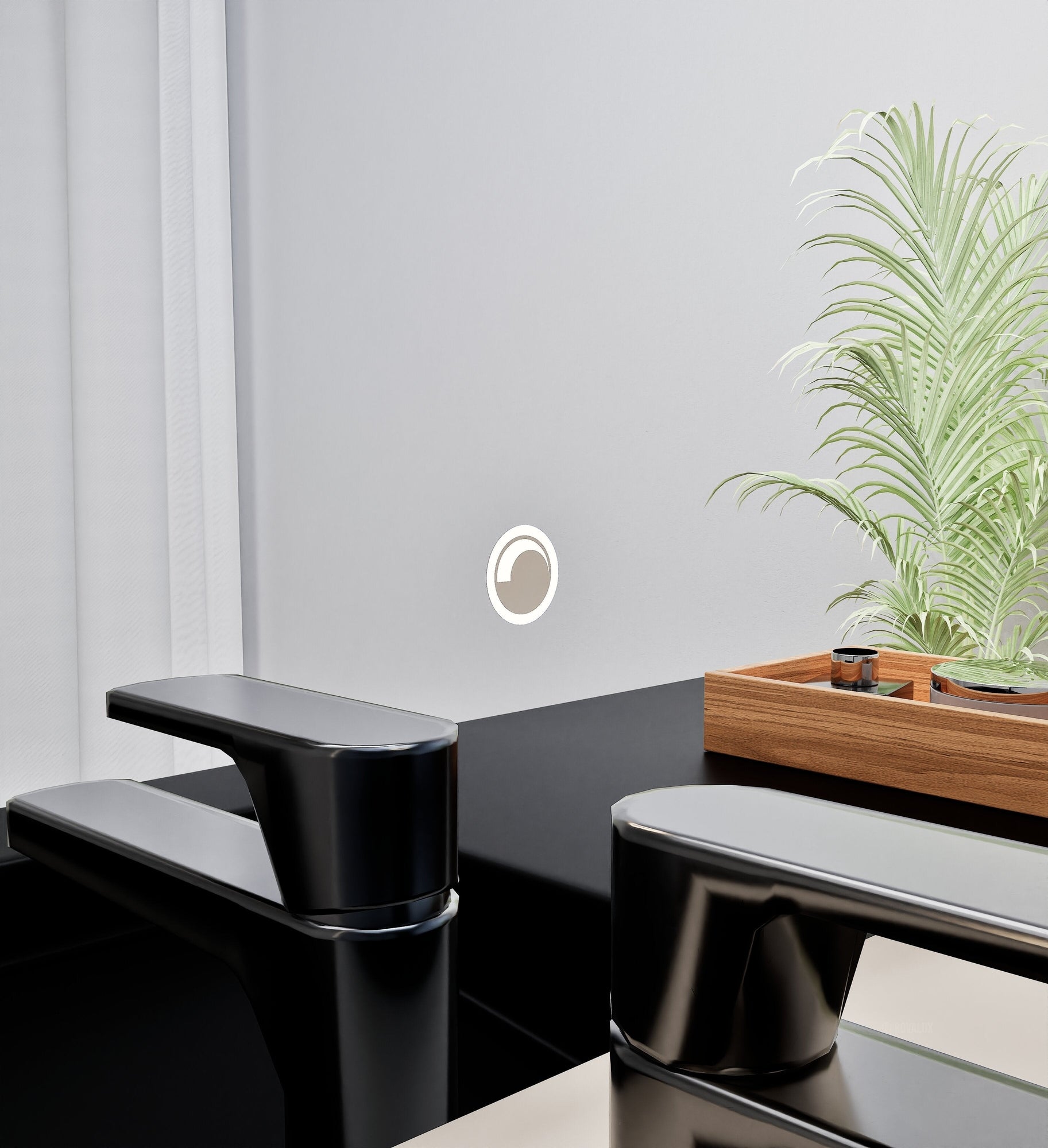 Fluvia Alto Mirror with Integrated LED Lighting - ROVALUX