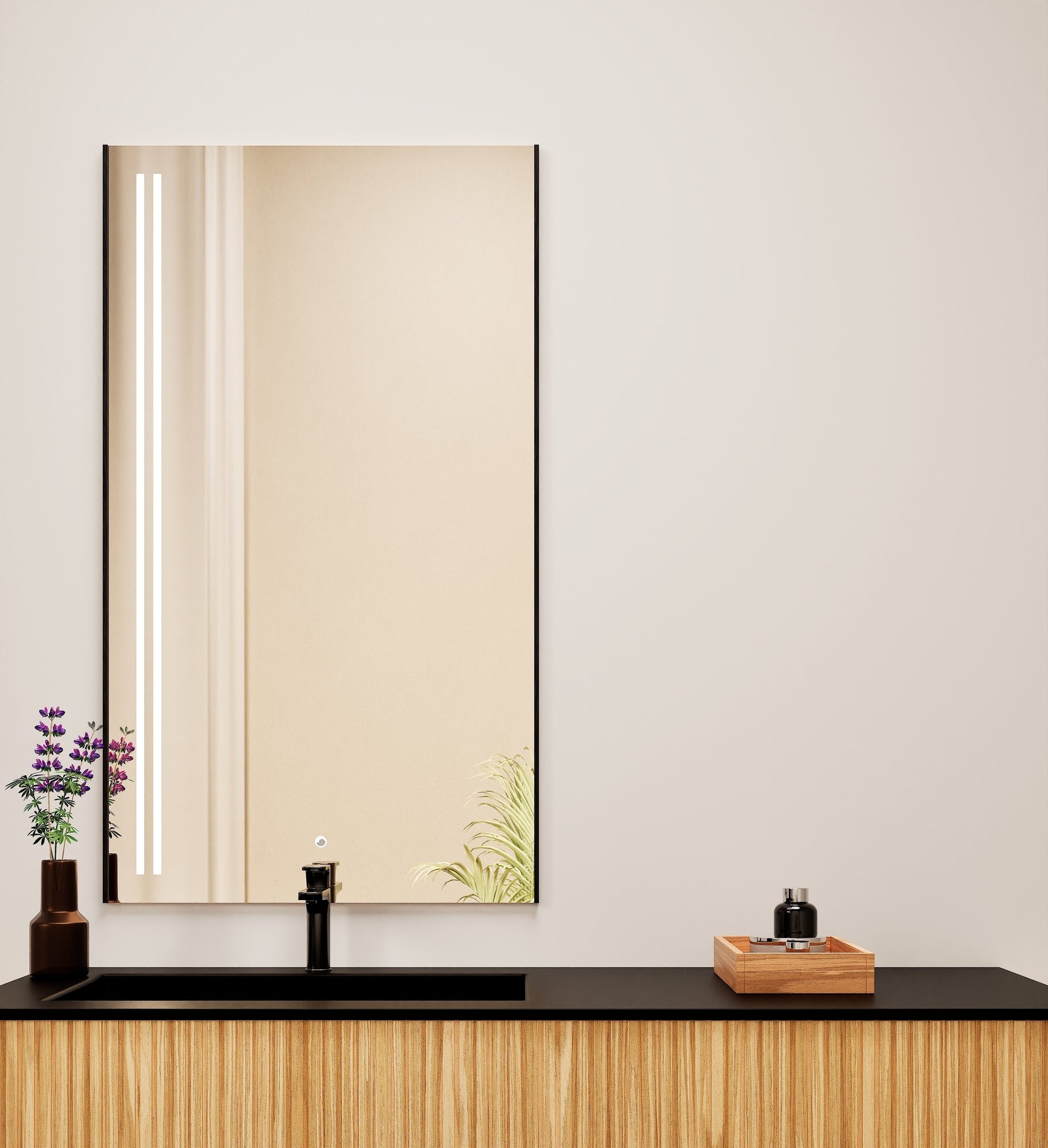 Fluvia Alto Mirror with Integrated LED Lighting - ROVALUX