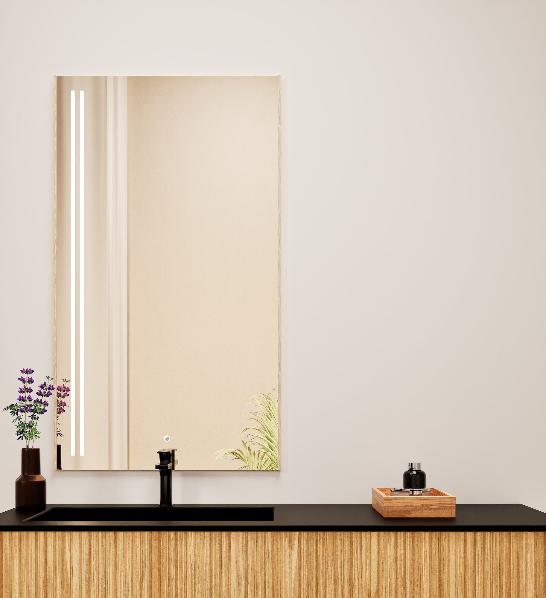 Fluvia Alto Mirror with Integrated LED Lighting - ROVALUX