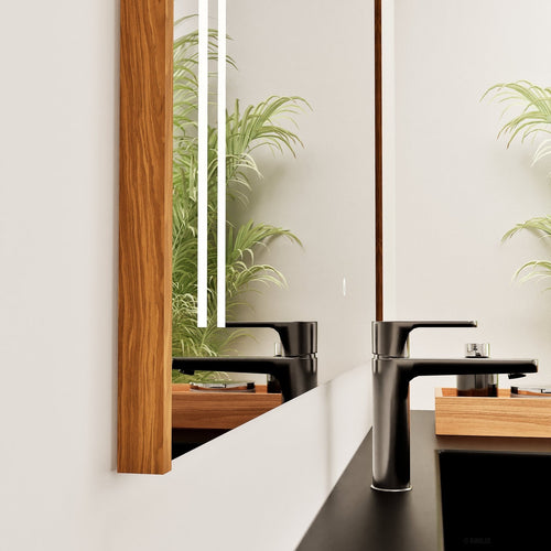 Fluvia QUADRO Mirror with Integrated LED Lighting - ROVALUX