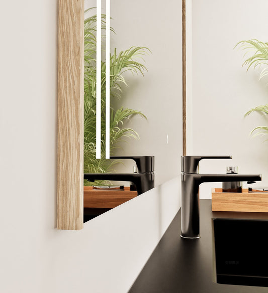 Fluvia QUADRO Mirror with Integrated LED Lighting - ROVALUX