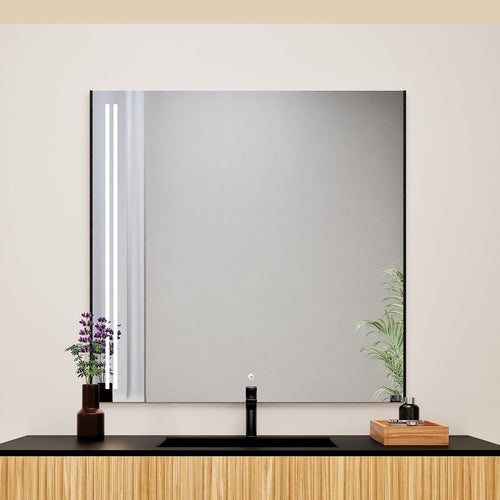 Fluvia QUADRO Mirror with Integrated LED Lighting - ROVALUX